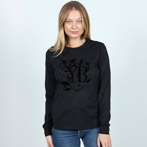 Products: Yvonne Bennetti Long Sleeve Tee - Breast Cancer CURE