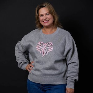 KATHRYN WILSON Crew Sweatshirt - Breast Cancer CURE