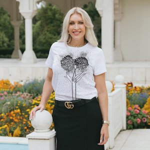 KAREN WALKER Short Sleeve Tee - Breast Cancer CURE