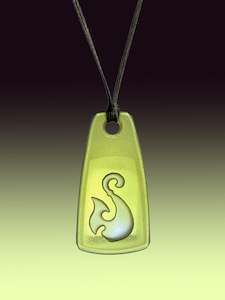Signature Pendant: Warm Green Hei Matau Pendant