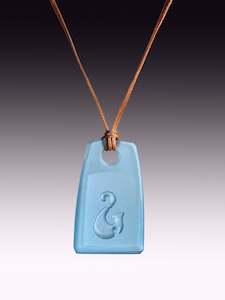 Signature Pendant: Little Bombay Blue Hei Matau Pendant