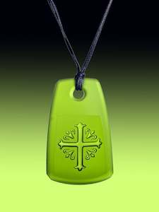Signature Pendants: Deep Green Cross Pendant