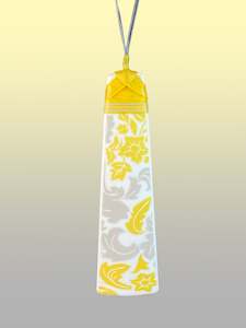 Ceramic Jewellery: Bright Floral Ceramic Pendant
