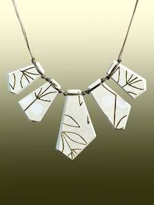 Crown Lynn: Crown Lynn Topic Ceramic Array Necklace