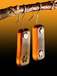 All Earrings: Star Signature Earrings in Vintage Amber