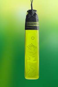 Men: Green Moonscape Pendant