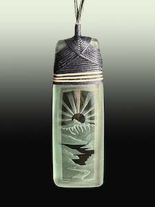 Men: Mountain Sunburst Pendant