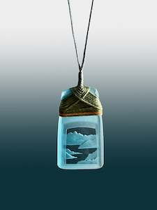 Little Mountain and Lake Landscape Pendant