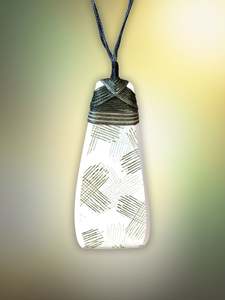 Crown Lynn Staccato Ceramic Pendant