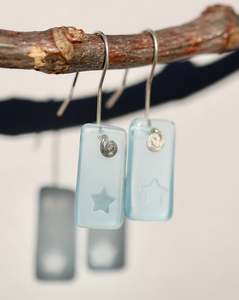 Aotearoa: Star Signature Earrings in Bombay Blue