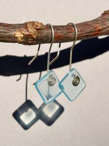 All Earrings: Diamond Earrings in Bombay Blue