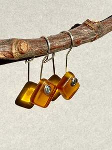 All Earrings: Diamond Earrings in Amber