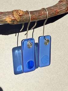 All Earrings: Signature Earrings in Cobalt Blue