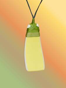 Crown Lynn Pastels Yellow Pendant