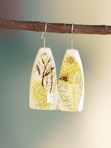 Crown Lynn Lyric Ceramic Earrings