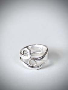 Silverware Rings: Swirled Ring, Medium