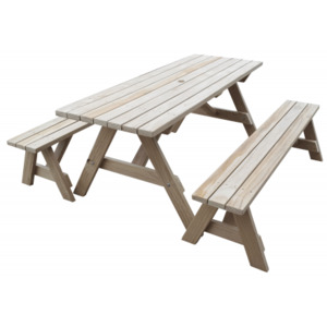 Adults: Ranch Series - 1.8m Table + 2x Benches - Adults Separate Table + Seats