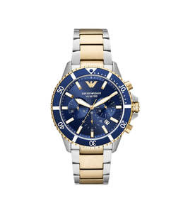 Emporio Armani: Emporio Armani -Chronograph Two-Tone Stainless Steel Watch