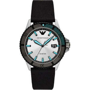 Emporio Armani: Emporio Armani - Black Fabric Watch