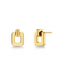 Edblad Jewellery: Edblad - Plaza Studs Small Gold