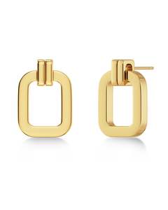Edblad Jewellery: Edblad - Plaza Studs Large Gold