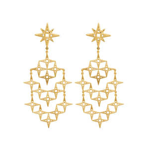 Lindi Kingi Design: Lindi Kingi Stardust Earrings - Gold Plate