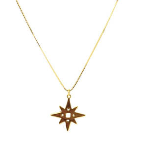 Lindi Kingi Design: Lindi Kingi Single Star Necklace - Gold Plate