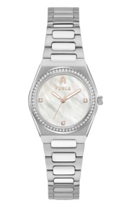 Furla: Furla - Tempo Mini Crystal Silver Bracelet Watch