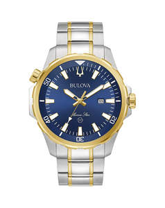Bulova: Bulova - Men's Marine Star Two-Tone Blue