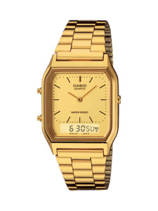 Casio - Dress Duo Gold Tone Watch