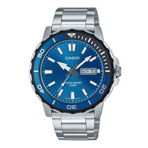 Casio: Casio - Standard Stainless Steel Blue Dial Watch