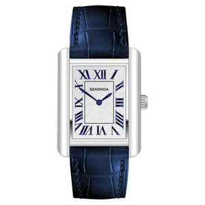 Sekonda: Sekonda - Square Face With Navy Blue Strap