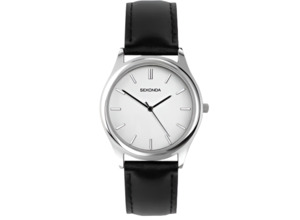 Sekonda - Evans Silver Dial Black Strap
