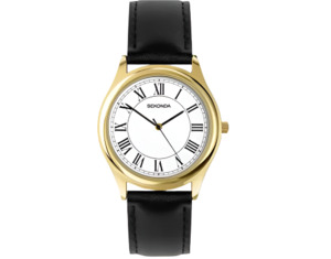 Sekonda: Sekonda - Evan White Dial Gold Case