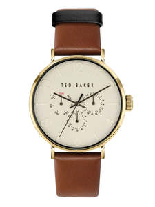 Ted Baker: Ted Baker - Men's Cream & Brown Watch
