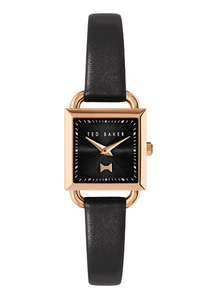 Ted Baker: Ted Baker - Black/Rose Gold Ladies Watch