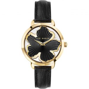 Ted Baker: Ted Baker - Black/Gold Magnolia Ladies Watch