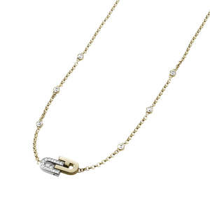 Furla Jewellery - Two Tone Crystal Double Arch Necklace