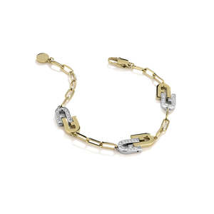 Furla Jewellery: Furla Jewellery - Two Tone Double Arch Bracelet