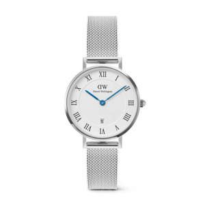 Daniel Wellington - Petite Roman Numerals Date Silver
