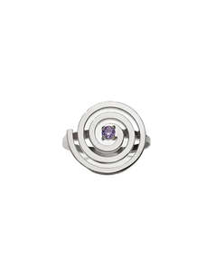Meadowlark - Spiral Ring Set SS Amethyst