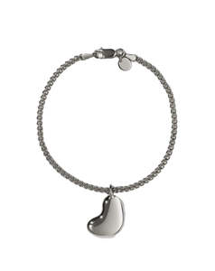Meadowlark - Lava Heart Bracelet Silver
