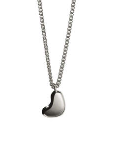 Clearance Jewellery: Meadowlark - Lava Heart Necklace Small Silver