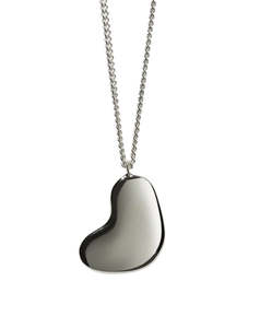 Meadowlark - Lava Heart Necklace Large Silver