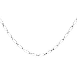 Rosefield Jewellery - Oval Necklace Silver