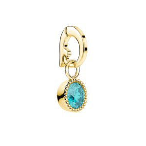 Rosefield Jewellery - March Birthstone Charm Gold