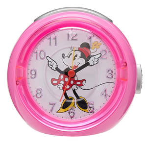 Disney Watches: Disney - Minnie Mouse Alarm Clock 120mm Pink