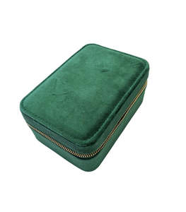 Jewellery Boxes: Dyrberg Kern - Green Velvet Jewellery Storage Box
