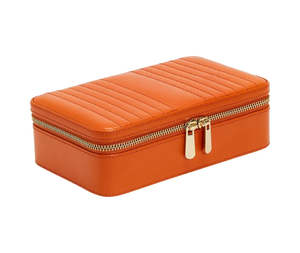 Jewellery Boxes: Wolf - Maria Medium Zip Case Tangerine
