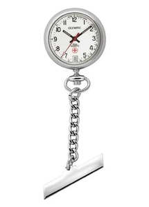Olympic Watches Clocks: Olympic - Nurses Fob Watches Silver